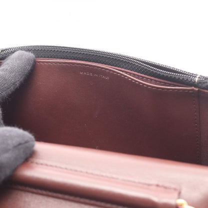 Chanel Shoulder Bag Matelasse Black Wool Matelasse Icon Charm Chain Wallet