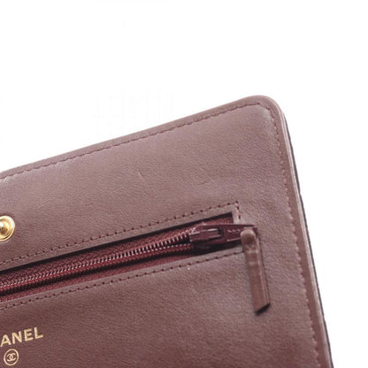 Chanel Shoulder Bag Matelasse Black Wool Matelasse Icon Charm Chain Wallet