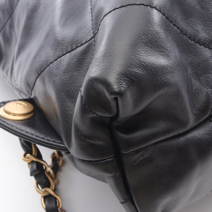 Chanel Rucksack Sac Backpack Chanel 22 Large As3313 Black Leather Chanel22