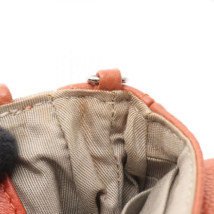 Chanel Shoulder Bag Half Moon Coco Mark A40033 Dark Orange Leather Calf