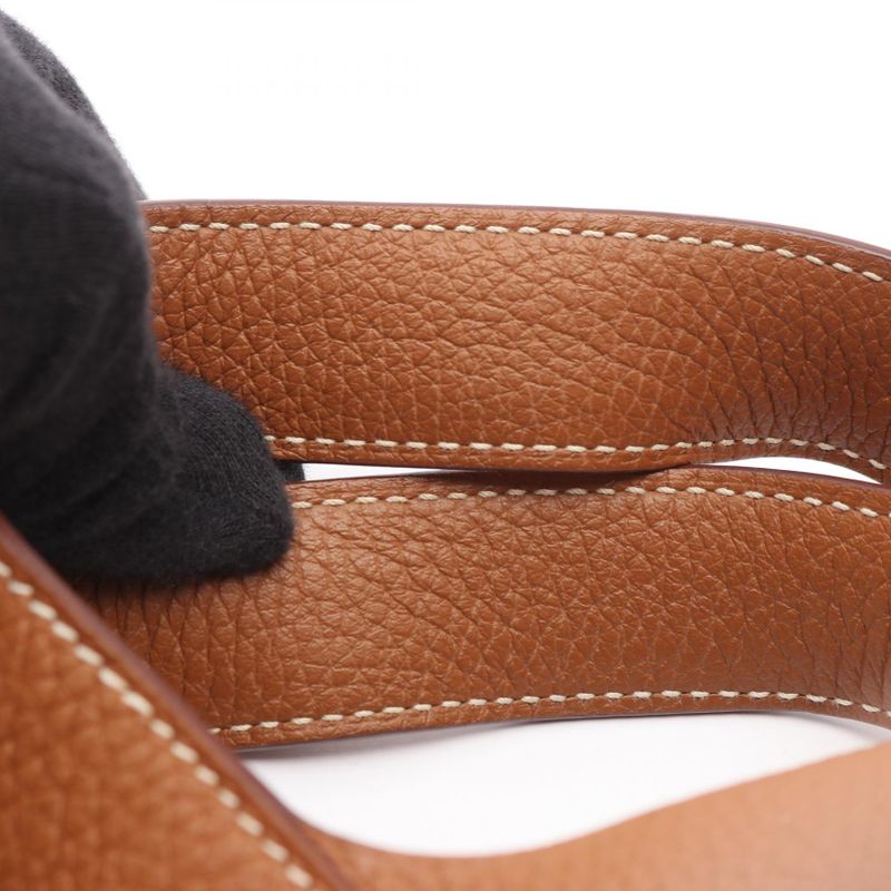 Hermes Handbag Picotan Lock MM Gold Leather Picotan Lock MM Gold Women's Used a