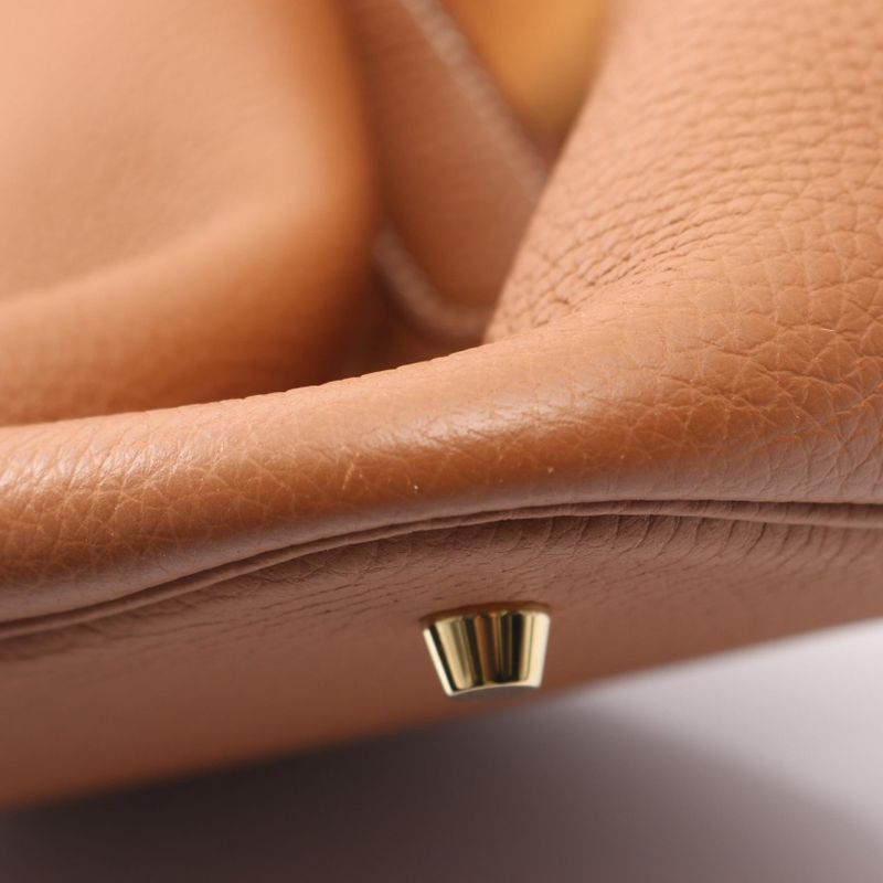 Hermes Handbag Picotan Lock MM Gold Leather Picotan Lock MM Gold Women's Used a