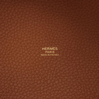Hermes Handbag Picotan Lock MM Gold Leather Picotan Lock MM Gold Women's Used a