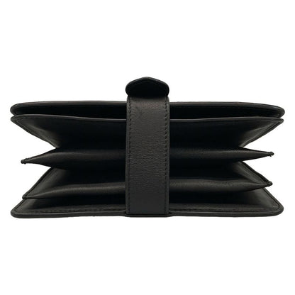 Bottega Veneta Shoulder Bag Intrecciato Black Chain Shoulder Leather