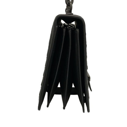 Bottega Veneta Shoulder Bag Intrecciato Black Chain Shoulder Leather