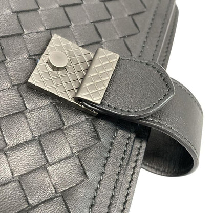 Bottega Veneta Shoulder Bag Intrecciato Black Chain Shoulder Leather