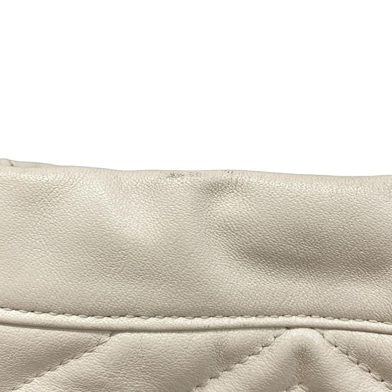 Gucci Shoulder Bag Ggmarmont Mini Bucket Bag 575163 Ivory Chain Shoulder Leather