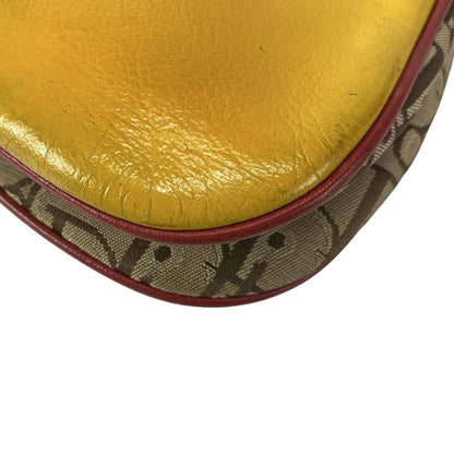 Dior Christian Dior Shoulder Bag Double Saddle Bag Rasta Beige X Red X Yellow