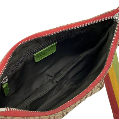 Dior Christian Dior Shoulder Bag Double Saddle Bag Rasta Beige X Red X Yellow