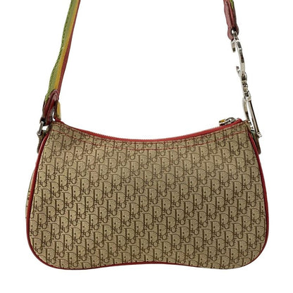 Dior Christian Dior Shoulder Bag Double Saddle Bag Rasta Beige X Red X Yellow