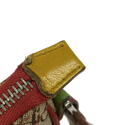 Dior Christian Dior Shoulder Bag Double Saddle Bag Rasta Beige X Red X Yellow