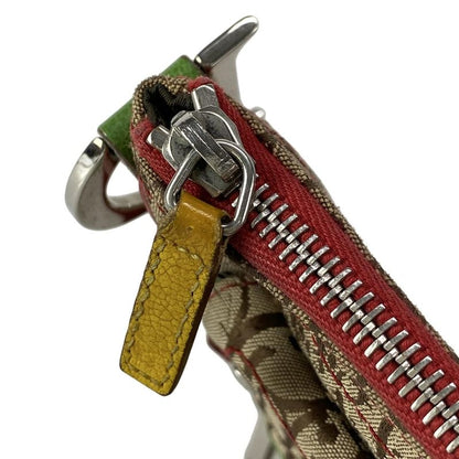 Dior Christian Dior Shoulder Bag Double Saddle Bag Rasta Beige X Red X Yellow