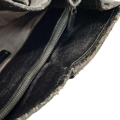 Bottega Veneta Shoulder Bag Aquilone Fortune Cookie Black Leather