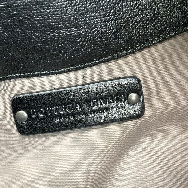 Bottega Veneta Shoulder Bag Aquilone Fortune Cookie Black Leather