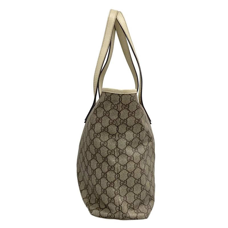 Gucci Shoulder Bag GG Plus/gg Supreme 181084 Beige X Ebony X Ivory Leather