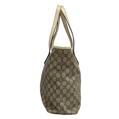 Gucci Shoulder Bag GG Plus/gg Supreme 181084 Beige X Ebony X Ivory Leather