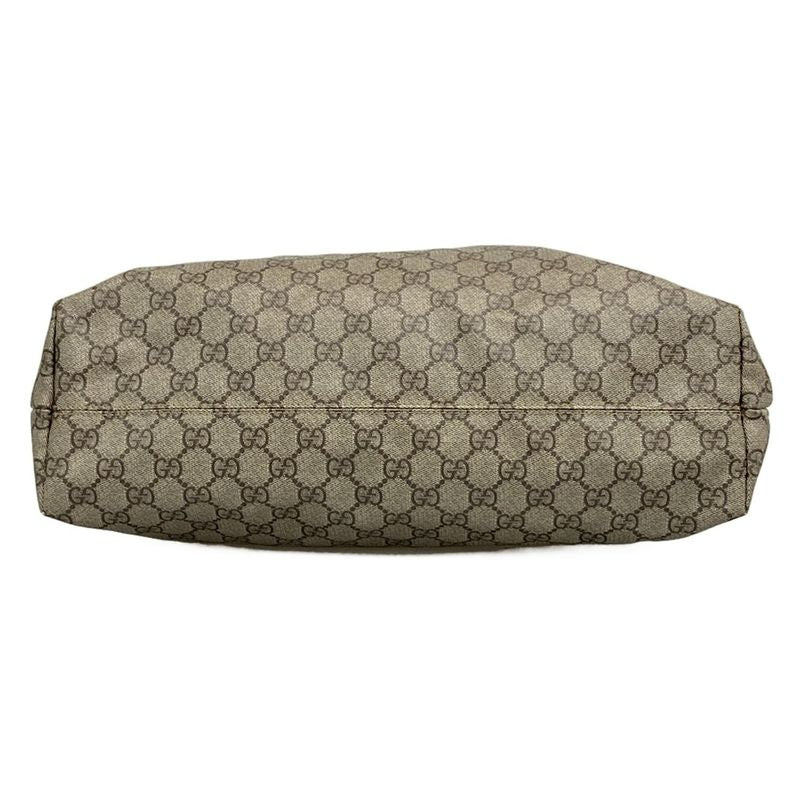 Gucci Shoulder Bag GG Plus/gg Supreme 181084 Beige X Ebony X Ivory Leather