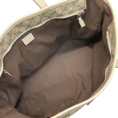 Gucci Shoulder Bag GG Plus/gg Supreme 181084 Beige X Ebony X Ivory Leather