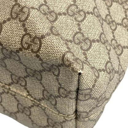 Gucci Shoulder Bag GG Plus/gg Supreme 181084 Beige X Ebony X Ivory Leather