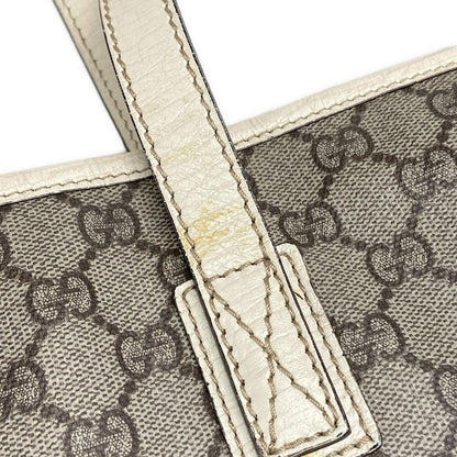 Gucci Shoulder Bag GG Plus/gg Supreme 181084 Beige X Ebony X Ivory Leather