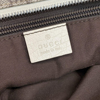 Gucci Shoulder Bag GG Plus/gg Supreme 181084 Beige X Ebony X Ivory Leather