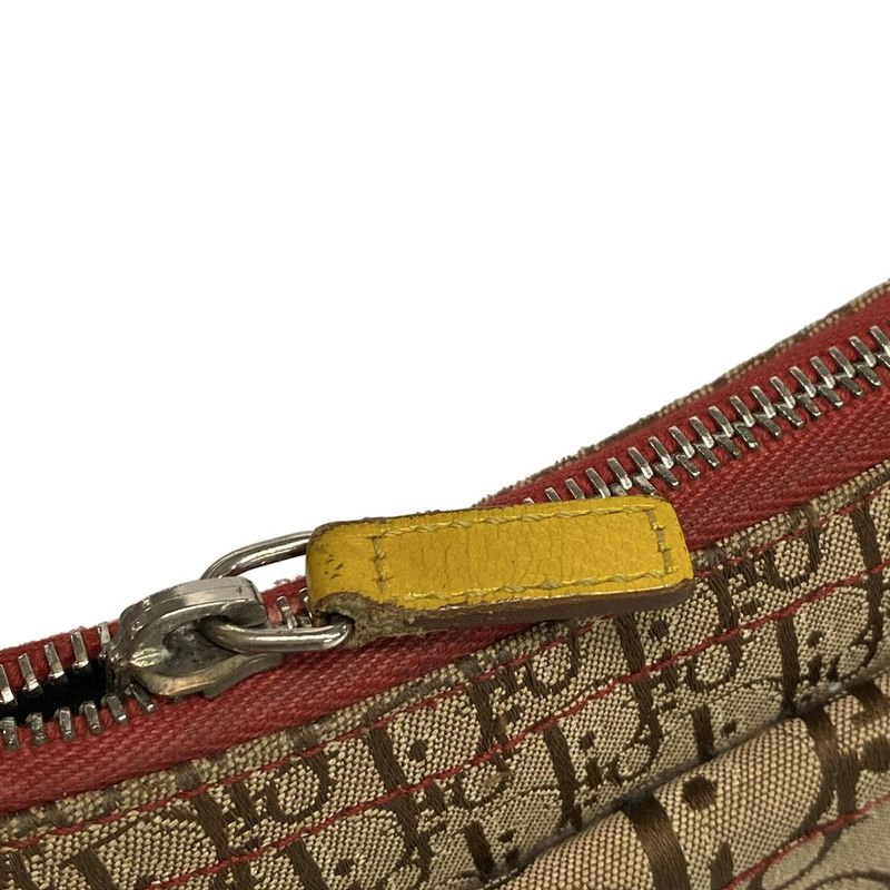 Dior Christian Dior Shoulder Bag Double Saddle Bag Rasta Beige X Red X Yellow