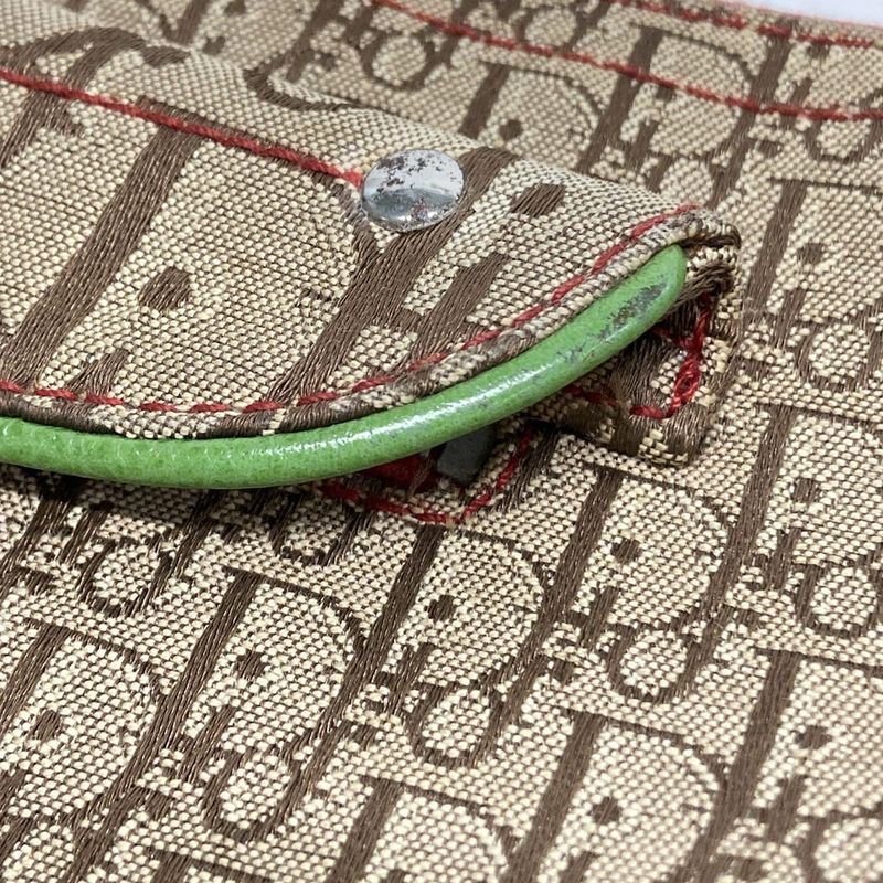 Dior Christian Dior Shoulder Bag Double Saddle Bag Rasta Beige X Red X Yellow