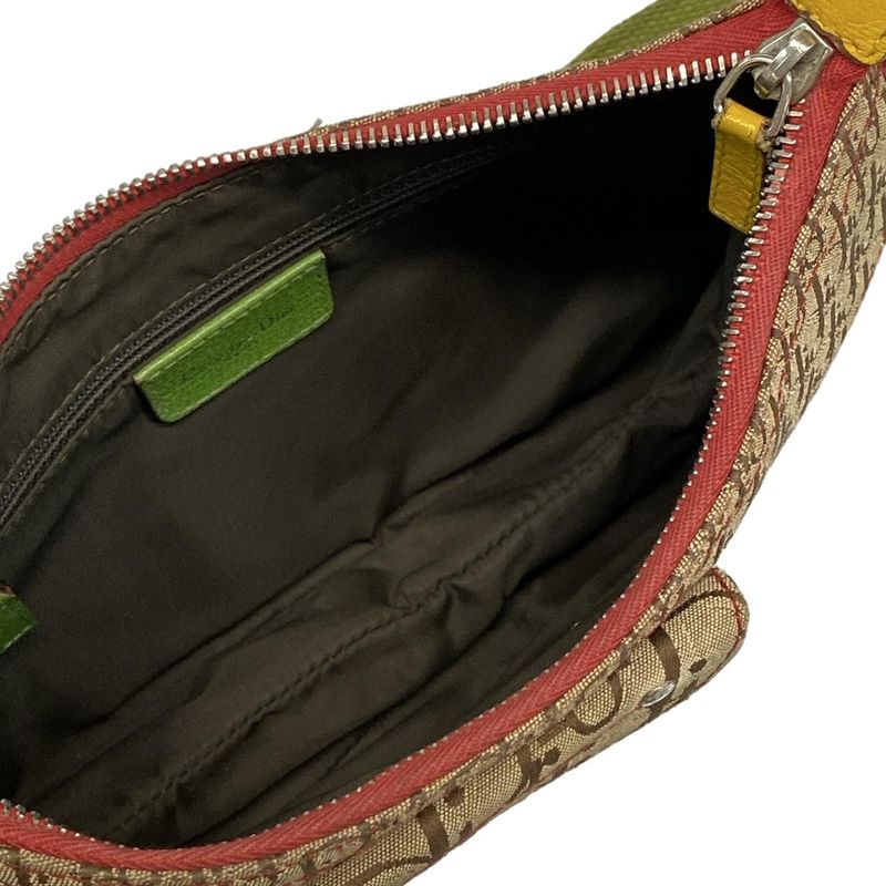 Dior Christian Dior Shoulder Bag Double Saddle Bag Rasta Beige X Red X Yellow