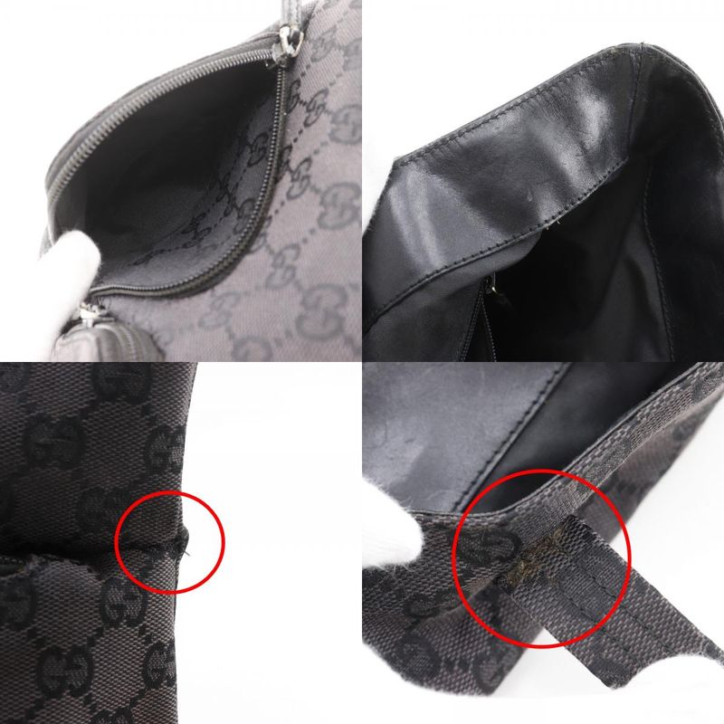 Gucci 002.107624 GG Canvas Black Women's Tote Bag