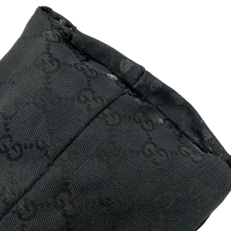 Gucci Tote Bag Jolicoeur GG Pattern 137396 Black X Yellow Leather