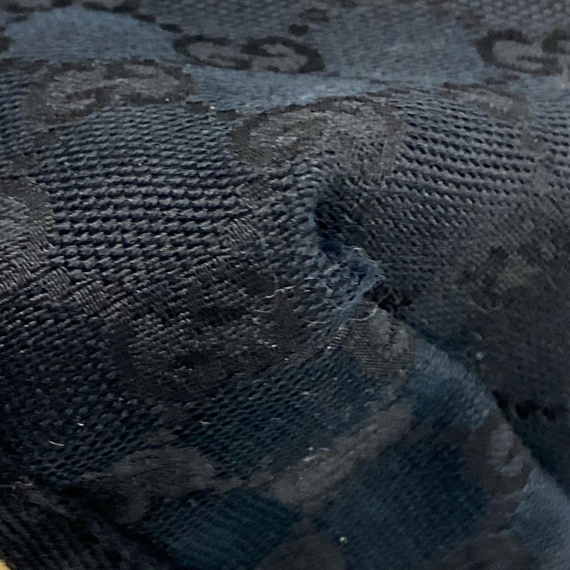 Gucci Tote Bag Jolicoeur GG Pattern 137396 Black X Yellow Leather