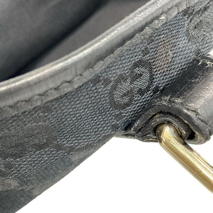 Gucci Tote Bag Jolicoeur GG Pattern 137396 Black X Yellow Leather