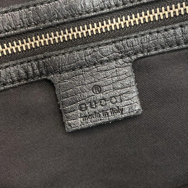 Gucci Tote Bag Jolicoeur GG Pattern 137396 Black X Yellow Leather