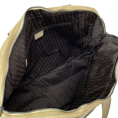 Dior Christian Dior Handbag Gaucho Ivory X Brown Leather