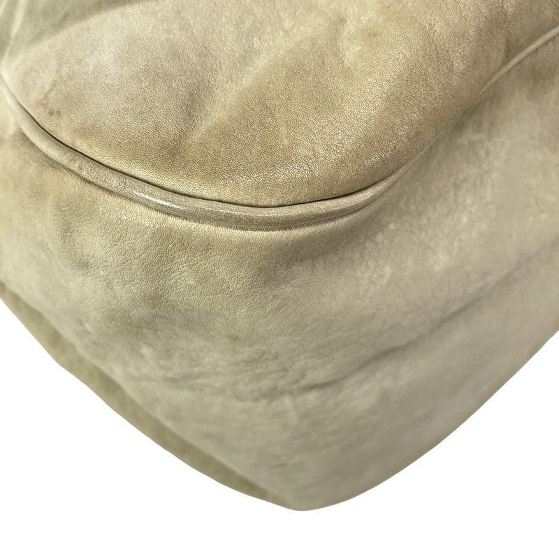 Dior Christian Dior Handbag Gaucho Ivory X Brown Leather