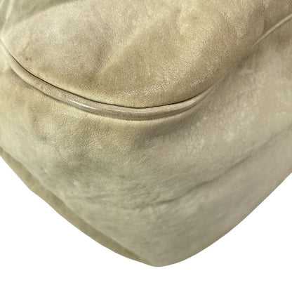 Dior Christian Dior Handbag Gaucho Ivory X Brown Leather