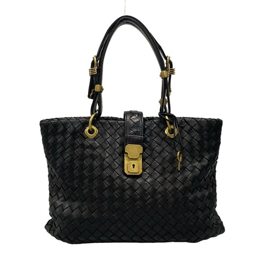 Bottega Veneta Tote Bag Capri 162112 Black Leather