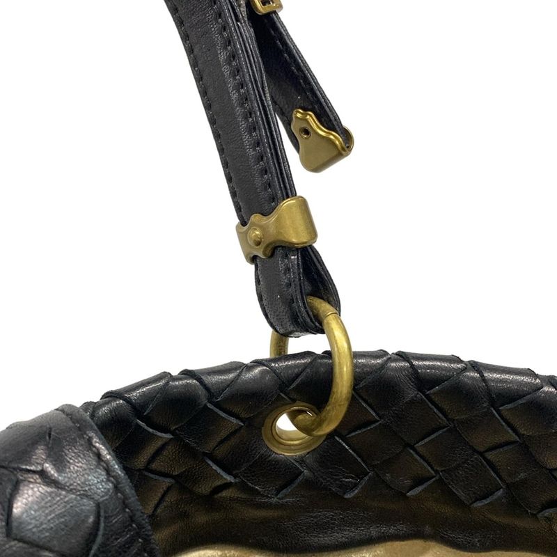 Bottega Veneta Tote Bag Capri 162112 Black Leather