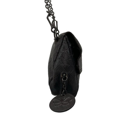 Bottega Veneta Shoulder Bag Intreccio Mirage Papillon Black Chain Shoulder