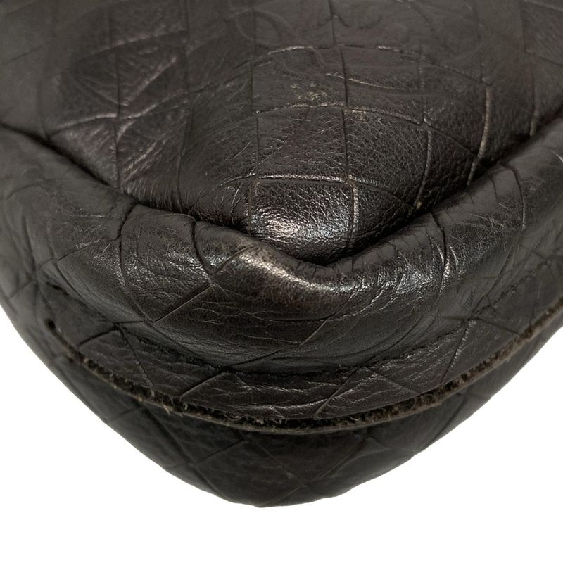 Bottega Veneta Shoulder Bag Intreccio Mirage Papillon Black Chain Shoulder