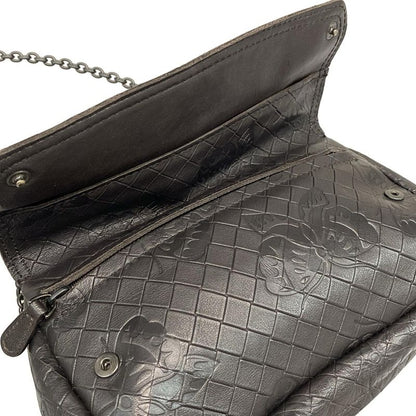 Bottega Veneta Shoulder Bag Intreccio Mirage Papillon Black Chain Shoulder