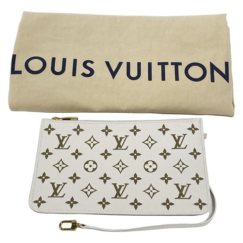 Louis Vuitton Tote Bag Bicolor Monogram Empreinte Neverfull MM M46102 Khaki X