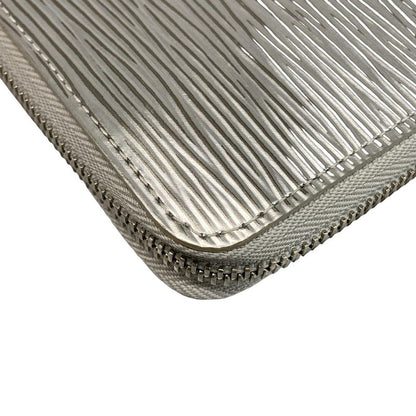 Louis Vuitton Long Wallet Epi Zippy Wallet M82794 Silver Leather Cowhide