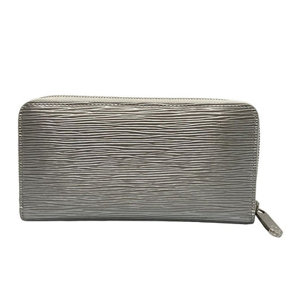 Louis Vuitton Long Wallet Epi Zippy Wallet M82794 Silver Leather Cowhide