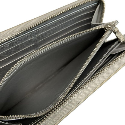 Louis Vuitton Long Wallet Epi Zippy Wallet M82794 Silver Leather Cowhide