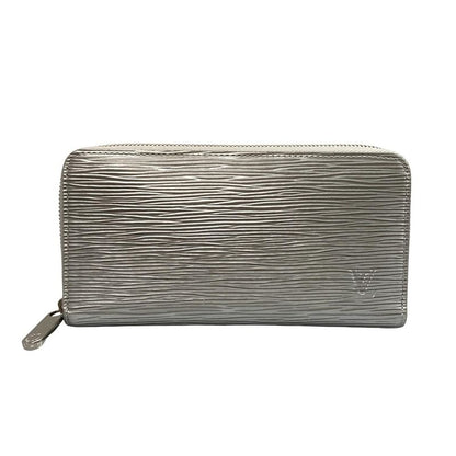 Louis Vuitton Long Wallet Epi Zippy Wallet M82794 Silver Leather Cowhide