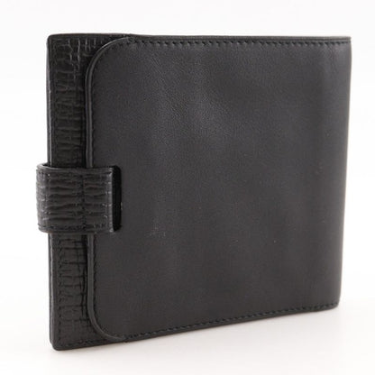Loewe Billfold Calf Black Men's Bifold Wallet