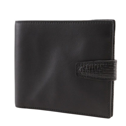Loewe Billfold Calf Black Men's Bifold Wallet