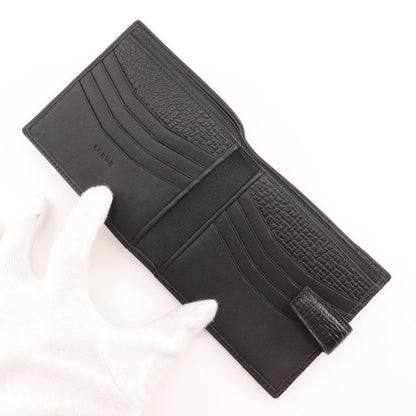 Loewe Billfold Calf Black Men's Bifold Wallet