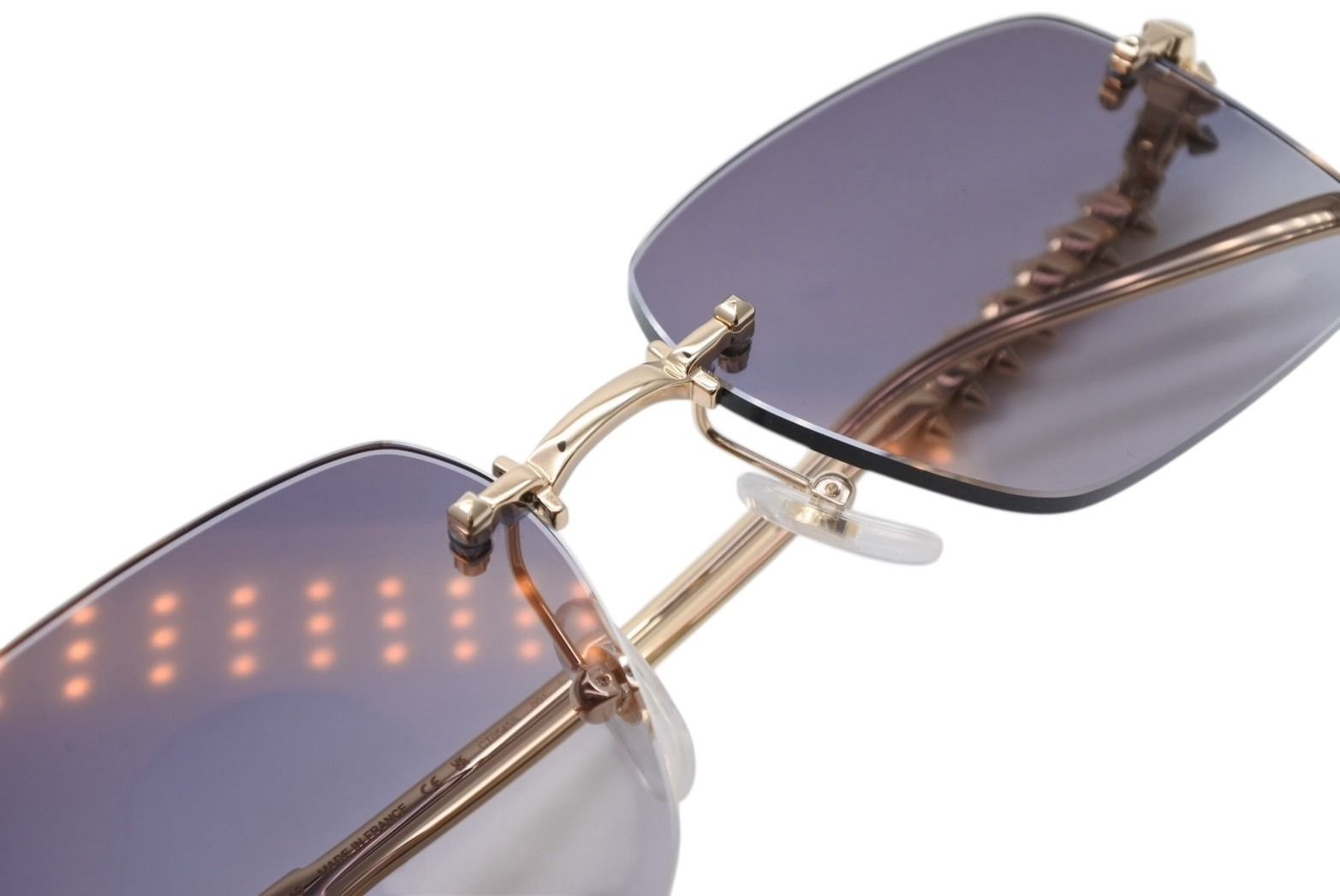 Cartier Crush Sunglasses Eyewear Gray Gold — view 2